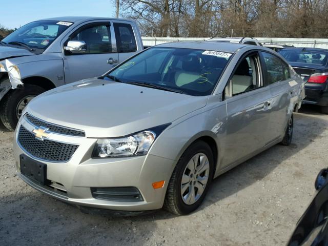 1G1PA5SH1D7325502 - 2013 CHEVROLET CRUZE LS TAN photo 2