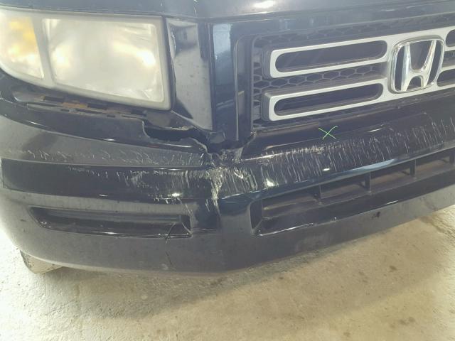 2HJYK16496H539875 - 2006 HONDA RIDGELINE BLACK photo 9