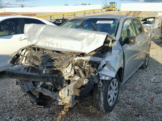 2T1BU4EE0BC628884 - 2011 TOYOTA COROLLA BA SILVER photo 2