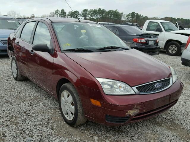 1FAFP34N47W118739 - 2007 FORD FOCUS ZX4 MAROON photo 1