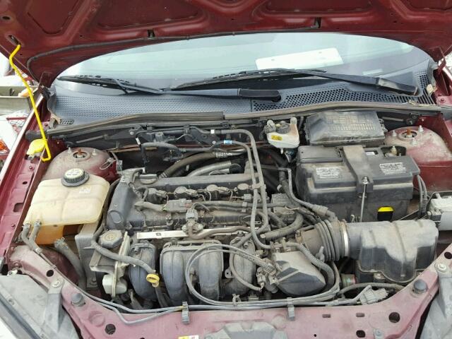 1FAFP34N47W118739 - 2007 FORD FOCUS ZX4 MAROON photo 7