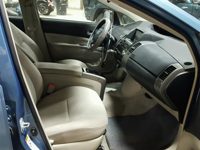 JTDKB20UX77594597 - 2007 TOYOTA PRIUS BLUE photo 5