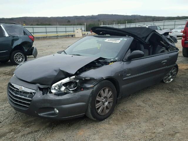 1C3EL55R54N239655 - 2004 CHRYSLER SEBRING LX GRAY photo 2