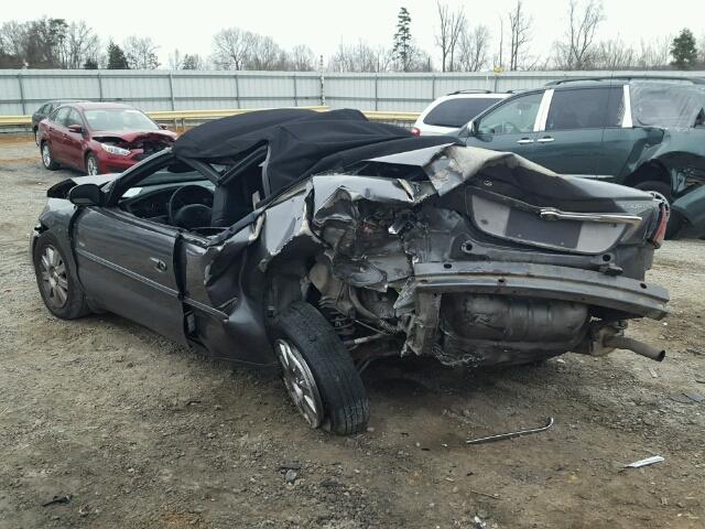 1C3EL55R54N239655 - 2004 CHRYSLER SEBRING LX GRAY photo 3