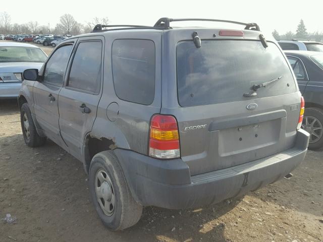 1FMYU02123KB89588 - 2003 FORD ESCAPE XLS GRAY photo 3