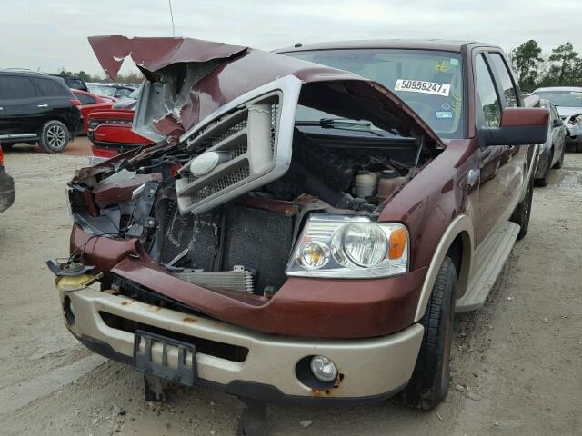 1FTPW12V77KD42510 - 2007 FORD F150 SUPER BROWN photo 2