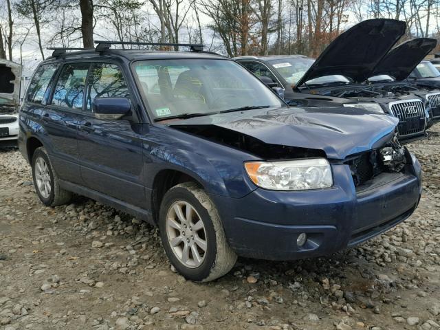 JF1SG65696G736817 - 2006 SUBARU FORESTER 2 BLUE photo 1