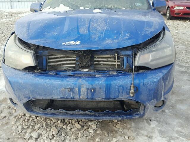 1FAHP3GN2AW283040 - 2010 FORD FOCUS SES BLUE photo 9