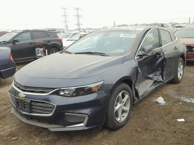 1G1ZB5ST7HF138447 - 2017 CHEVROLET MALIBU LS ლურჯი ფოტო 2