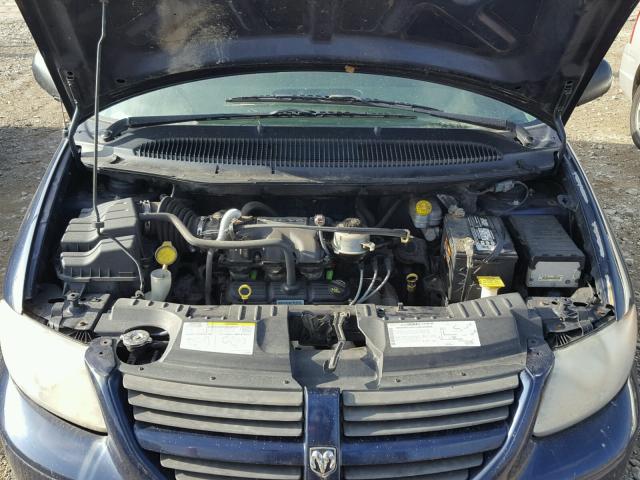 1D4GP45R36B577145 - 2006 DODGE CARAVAN SX BLUE photo 7