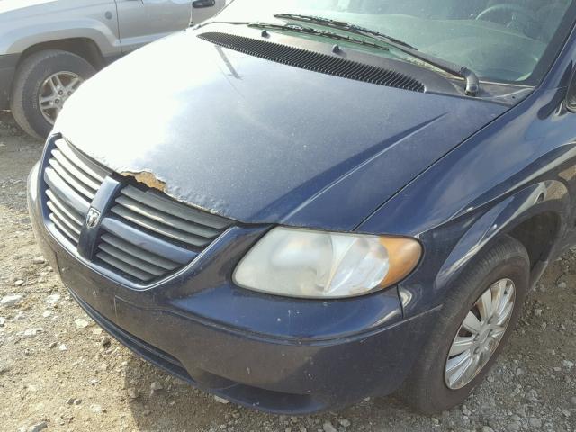 1D4GP45R36B577145 - 2006 DODGE CARAVAN SX BLUE photo 9