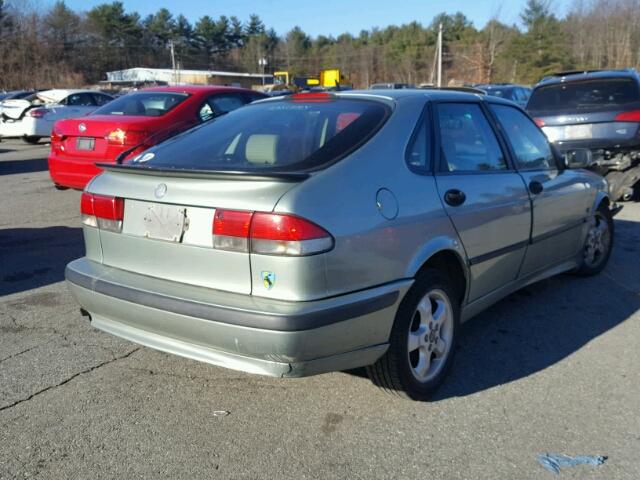 YS3DF58K012044193 - 2001 SAAB 9-3 SE GRAY photo 4