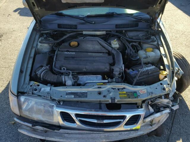 YS3DF58K012044193 - 2001 SAAB 9-3 SE GRAY photo 7