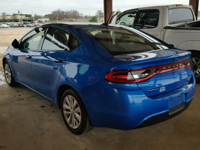 1C3CDFDH0FD173883 - 2015 DODGE DART SE AE BLUE photo 3