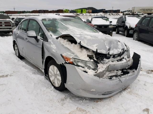 2HGFB2F43CH025695 - 2012 HONDA CIVIC LX SILVER photo 1