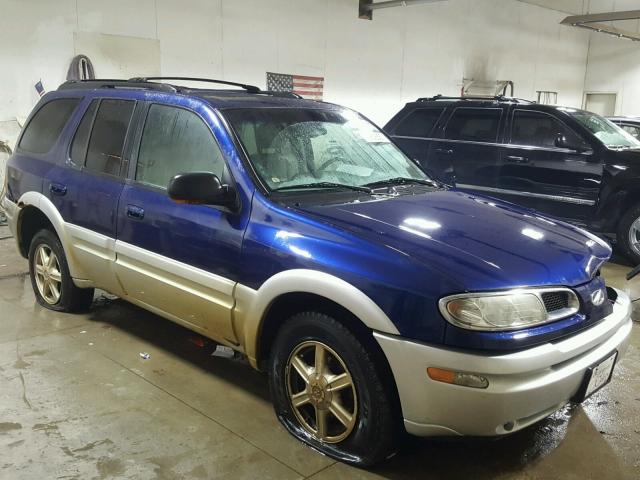 1GHDT13S822229880 - 2002 OLDSMOBILE BRAVADA BLUE photo 1