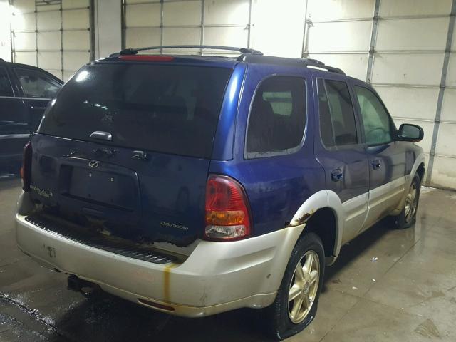 1GHDT13S822229880 - 2002 OLDSMOBILE BRAVADA BLUE photo 4