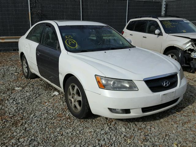 5NPEU46F87H165823 - 2007 HYUNDAI SONATA SE WHITE photo 1