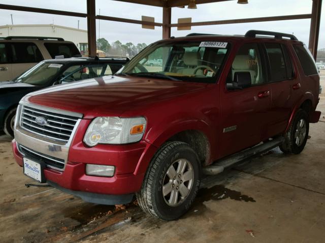 1FMEU63E07UB08430 - 2007 FORD EXPLORER X RED photo 2