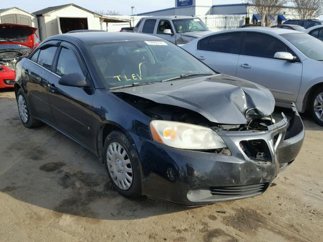 1G2ZF58B674176552 - 2007 PONTIAC G6 VALUE L BLACK photo 1