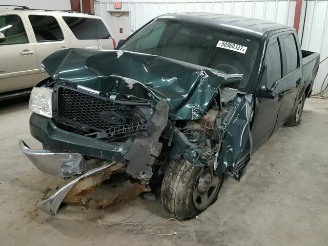 1FTRW12W57KD23410 - 2007 FORD F150 SUPER GREEN photo 2