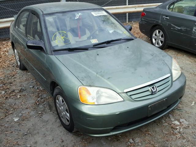 1HGES16593L038341 - 2003 HONDA CIVIC LX GREEN photo 1