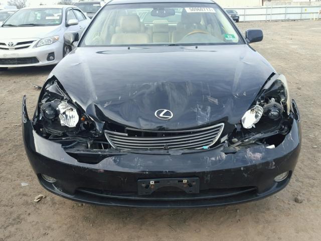 JTHBA30G250024049 - 2005 LEXUS ES 330 BLACK photo 9