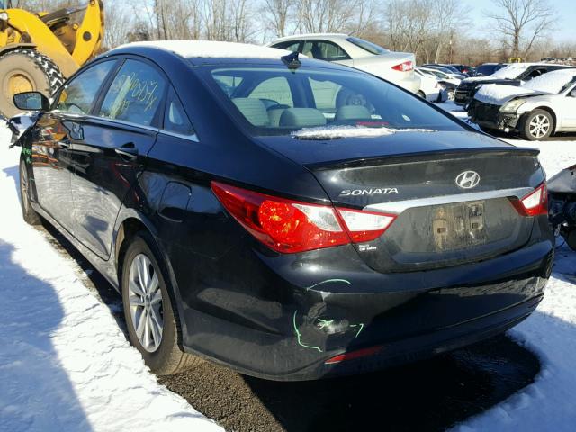 5NPEB4AC2DH651820 - 2013 HYUNDAI SONATA GLS BLACK photo 3