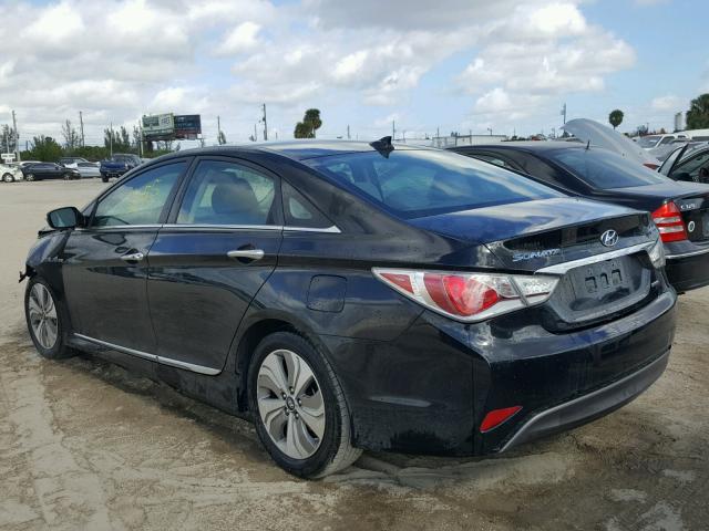 KMHEC4A41DA072892 - 2013 HYUNDAI SONATA HYB BLACK photo 3