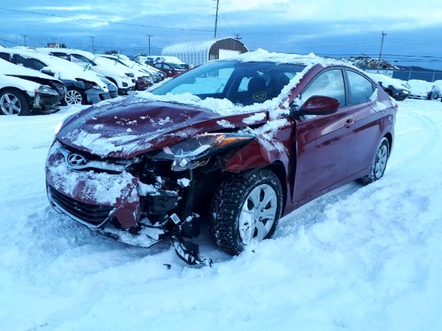 5NPDH4AE4GH792503 - 2016 HYUNDAI ELANTRA SE RED photo 2