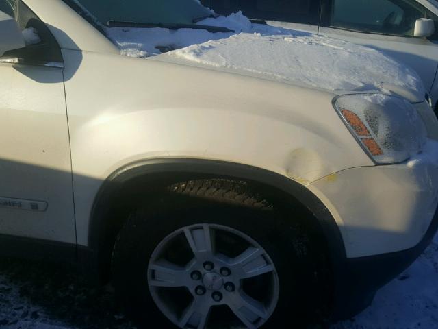 1GKEV33748J182295 - 2008 GMC ACADIA SLT თეთრი ფოტო 9