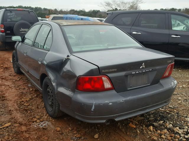 4A3AA36GX2E142432 - 2002 MITSUBISHI GALANT DE GRAY photo 3