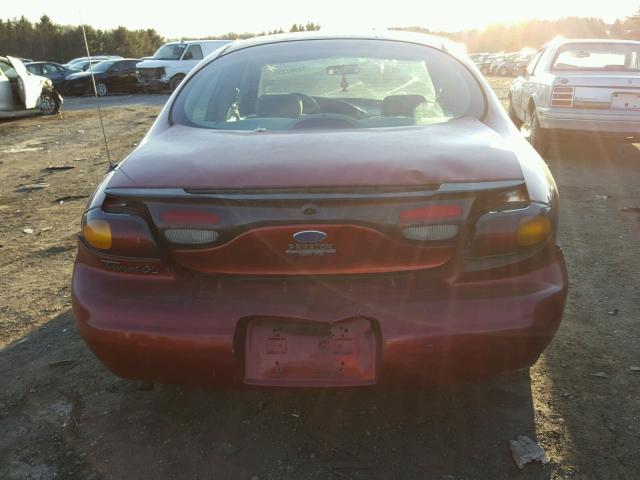 1FALP52U7TA184041 - 1996 FORD TAURUS GL RED photo 9