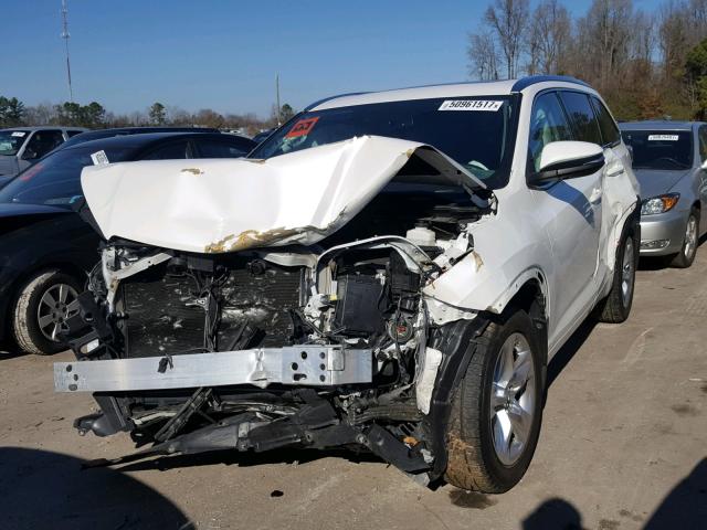 5TDDKRFH9FS167430 - 2015 TOYOTA HIGHLANDER WHITE photo 2