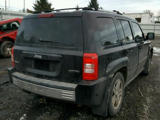 1J8FF48W57D286075 - 2007 JEEP PATRIOT LI BLACK photo 4