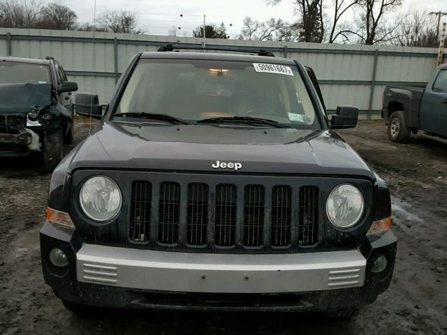 1J8FF48W57D286075 - 2007 JEEP PATRIOT LI BLACK photo 9