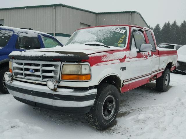 1FTEX14N0SKA33567 - 1995 FORD F150 RED photo 2