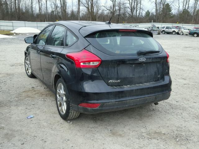 1FADP3K26FL217210 - 2015 FORD FOCUS SE BLACK photo 3