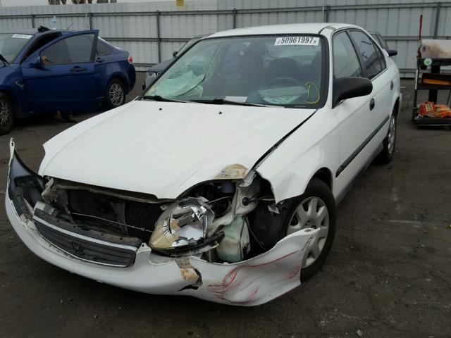 2HGEJ6672XH507614 - 1999 HONDA CIVIC LX WHITE photo 2