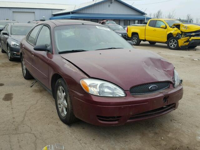 1FAFP56U37A128272 - 2007 FORD TAURUS SEL MAROON photo 1