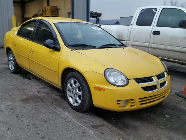 1B3ES56C43D133101 - 2003 DODGE NEON SXT YELLOW photo 1