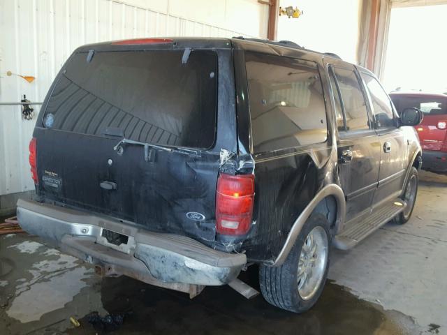 1FMPU18L61LA07456 - 2001 FORD EXPEDITION BLACK photo 4