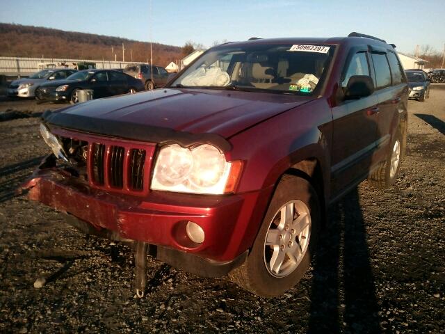 1J8GR48K77C574923 - 2007 JEEP GRAND CHER BURGUNDY photo 2