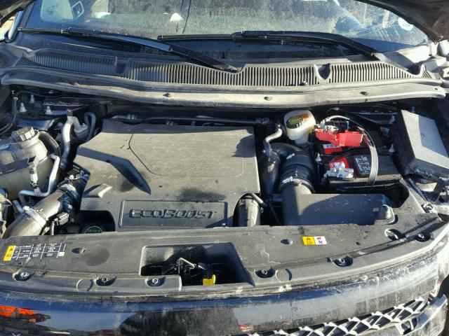 1FM5K8GT3EGC34576 - 2014 FORD EXPLORER S BLACK photo 7