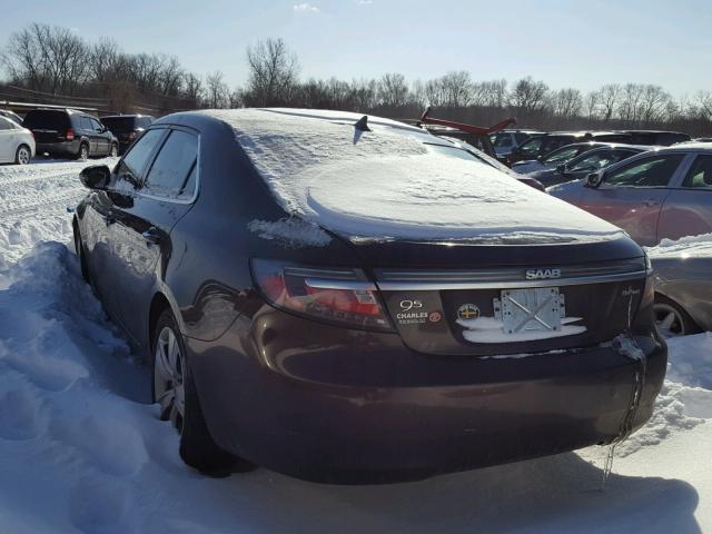 YS3GN4AR5B4002495 - 2011 SAAB 9-5 TURBO BLACK photo 3