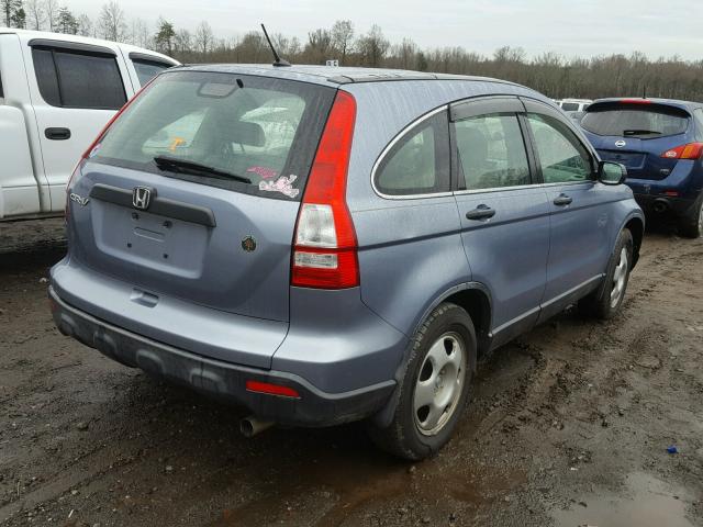 JHLRE383X7C029283 - 2007 HONDA CR-V LX BLUE photo 4