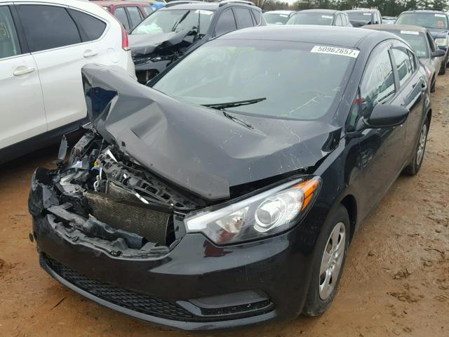 KNAFK4A67F5430843 - 2015 KIA FORTE LX BLACK photo 2