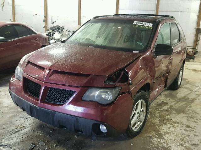 3G7DA03E13S529300 - 2003 PONTIAC AZTEK MAROON photo 2