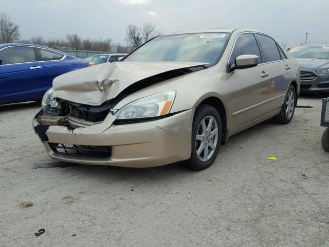 1HGCM66534A100943 - 2004 HONDA ACCORD EX GOLD photo 2