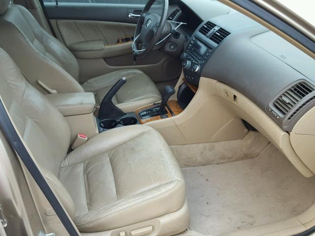 1HGCM66534A100943 - 2004 HONDA ACCORD EX GOLD photo 5